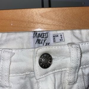 Princess Polly Swalla Shorts White